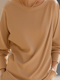 Camel Long Casual Sports Waist T-shirt