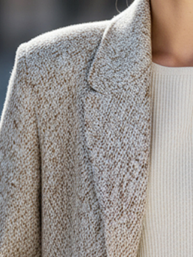 Textured Wool-Blend Blazer