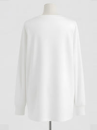 Black V-neck Layered Loose Knit Two-Piece Set