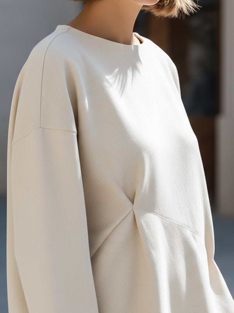 Asymmetric Minimal Texture Blouse