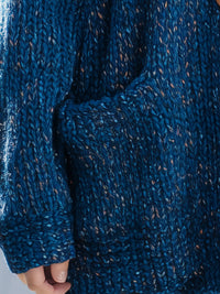 Chunky Knit Cardigan With Button Front