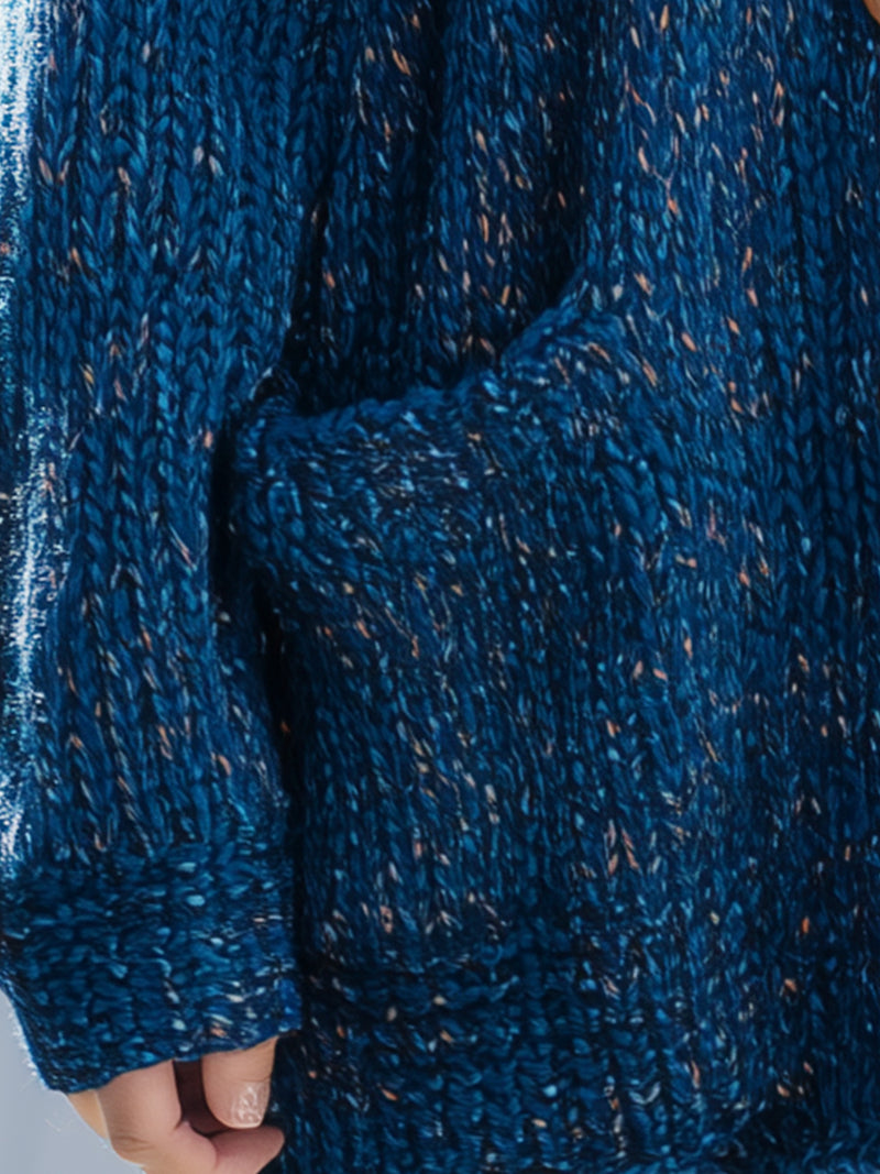 Chunky Knit Cardigan With Button Front