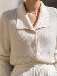 Knit Button-Down Cardigan