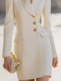 Shawl-Collar Blazer Mini Dress