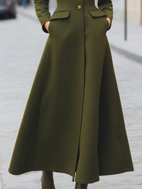 Longline Military-Inspired Coat Dress