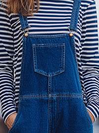 Casual And Fashionable Denim Overalls