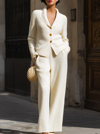 Knit Tailored Pantsuit