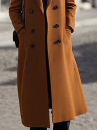 Double-Breasted Tailored Wool Coat