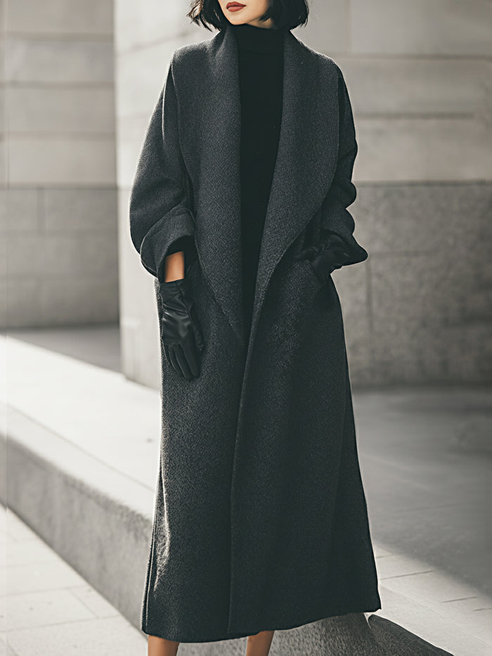 Luxe Wool Blend Oversized Coat