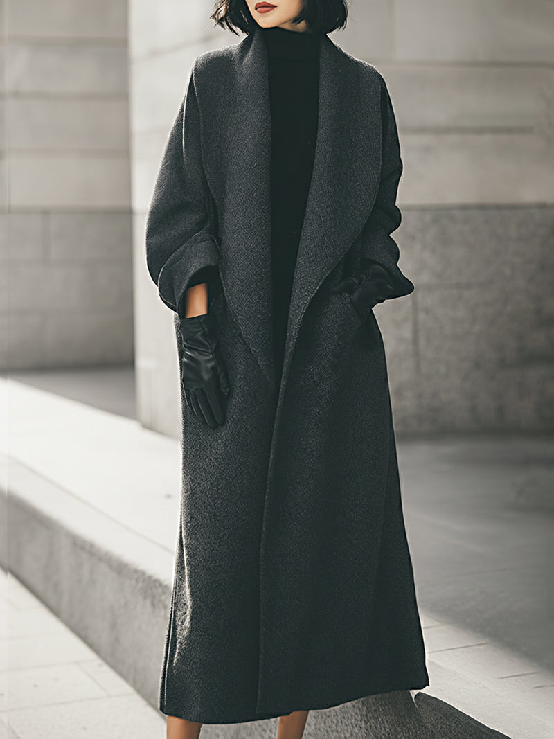 Luxe Wool Blend Oversized Coat