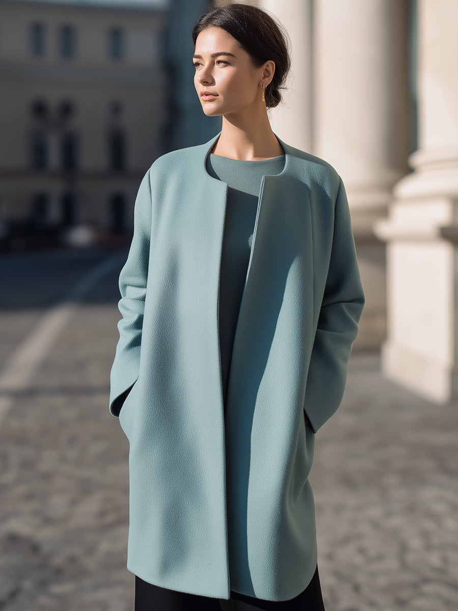 Elegant Powder Blue Coat