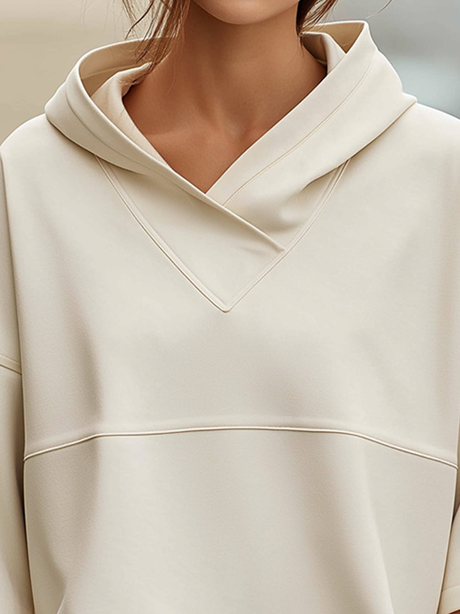 Hooded Short-Sleeve Minimalist Top