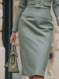 High-end Slim-fit Suit Pencil Skirt