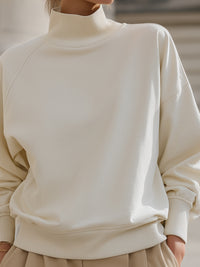 High-Neck Relaxed Sweatshirt