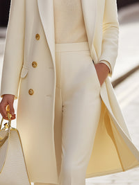 Winter Shawl-Collar Long Blazer