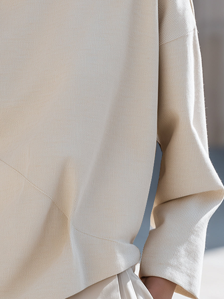 Asymmetric Minimal Texture Blouse