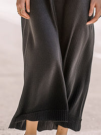 Stripe-detail Ribbed-knit Dress