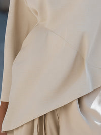 Asymmetric Minimal Texture Blouse