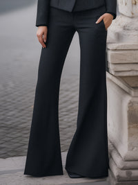 Tailored Sparkle Long Sleeve Blazer & Flared Pants Set