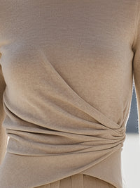 Twisted Front Knit Top
