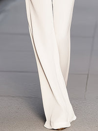 High-Waist Tailored Wide-Leg Trousers