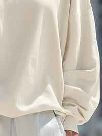 High-Neck Relaxed Sweatshirt