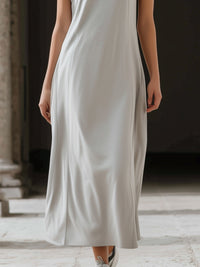 Minimalist Sleeveless A-Line Maxi Dress