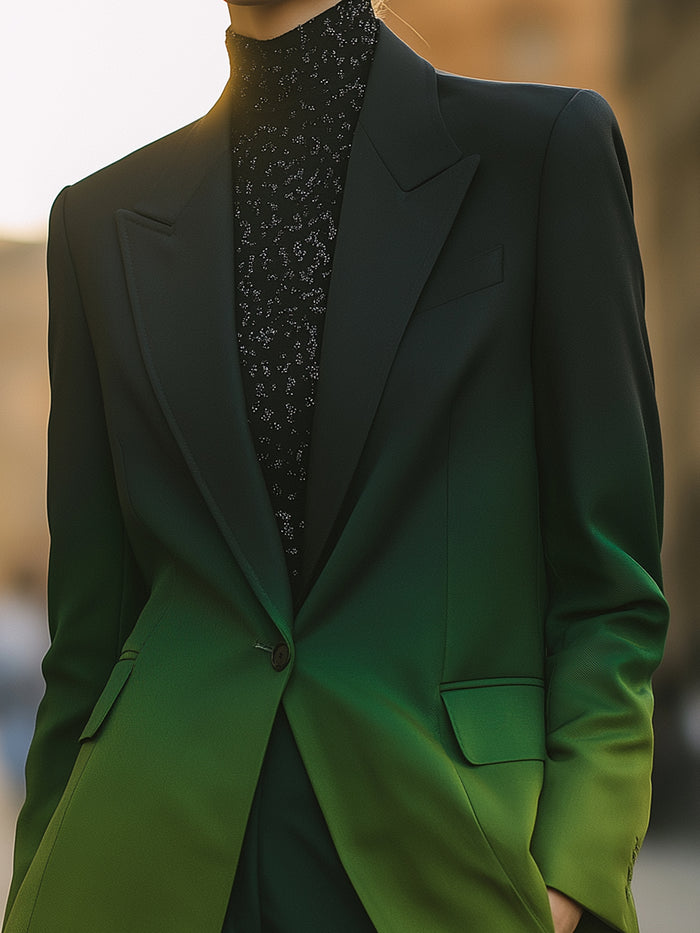 Ombre Tailored Blazer Suit