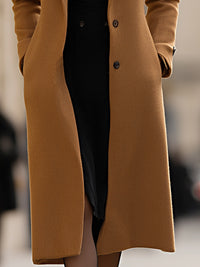 Longline Wool-Blend Coat