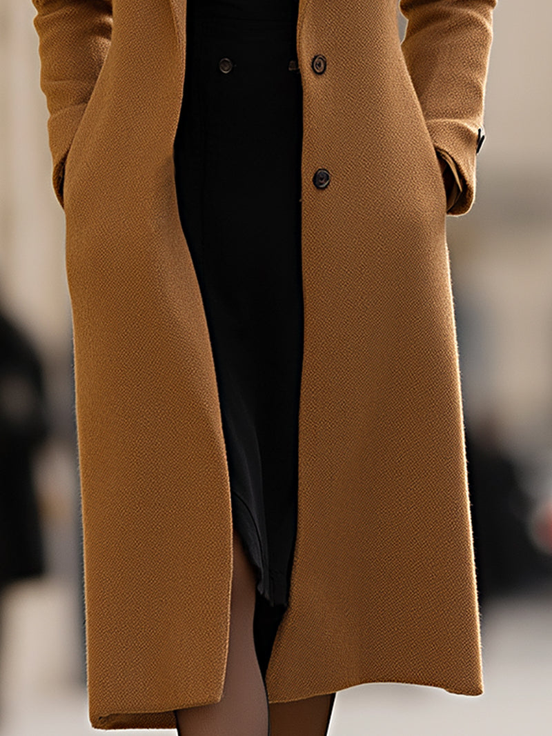 Longline Wool-Blend Coat