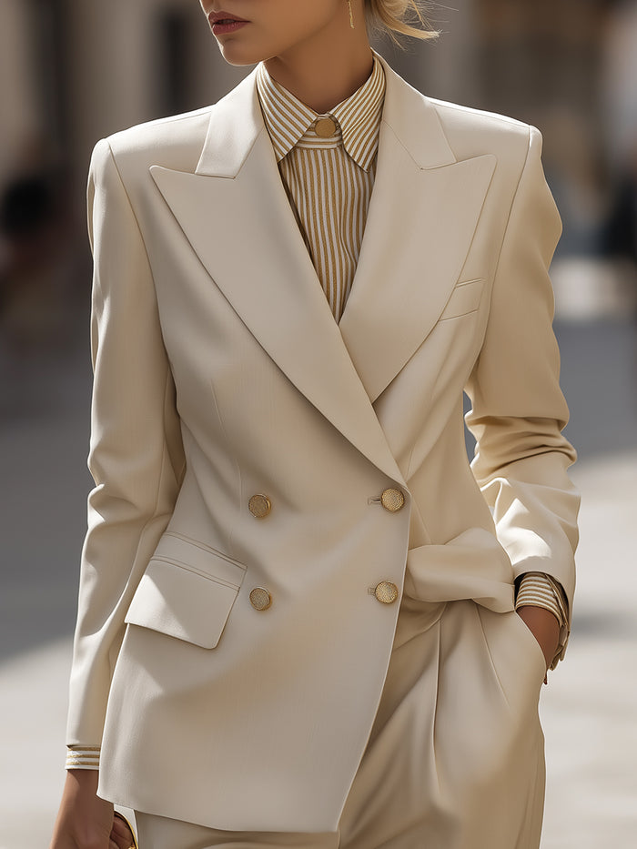 Double Breasted Haute Couture Suit