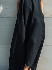 One-Shoulder Draped Bow Detail Maxi Dress
