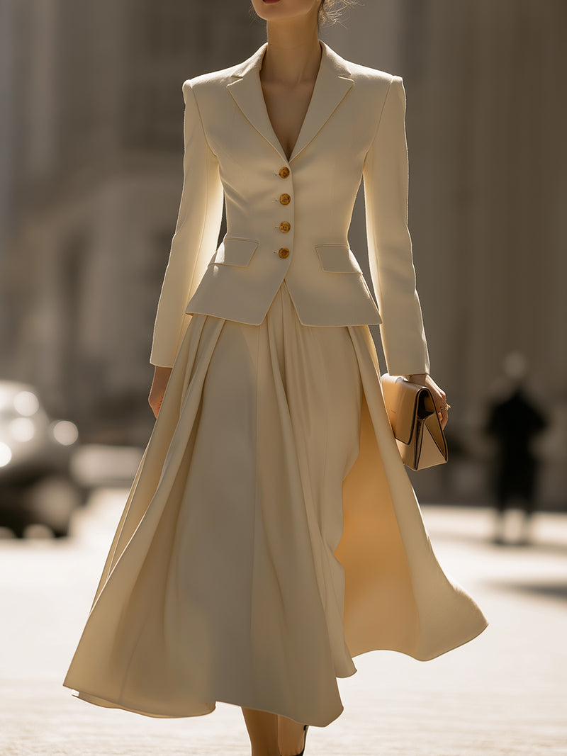 High-grade Umbrella Skirt Suit Three-dimensional Suit