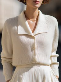 Knit Button-Down Cardigan