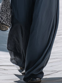 Flowing Wide-Leg Pants With Relaxed Draped Silhouette