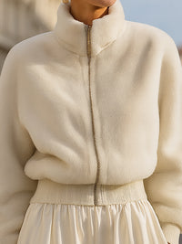 Faux Fur Bomber Jacket
