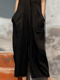 Minimalist Strap Wide-Leg Utility Jumpsuit