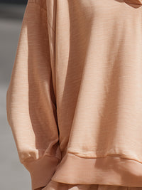 Apricot Relaxed Hoodie Sweatshirt