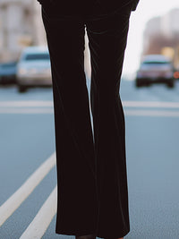 Velvet Embroidered Suit Set