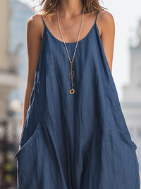 Oversized Denim Wide-Leg Pants