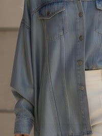 Light Blue Oversized Denim Shirt