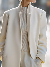 Structured Minimalist Wool Coat