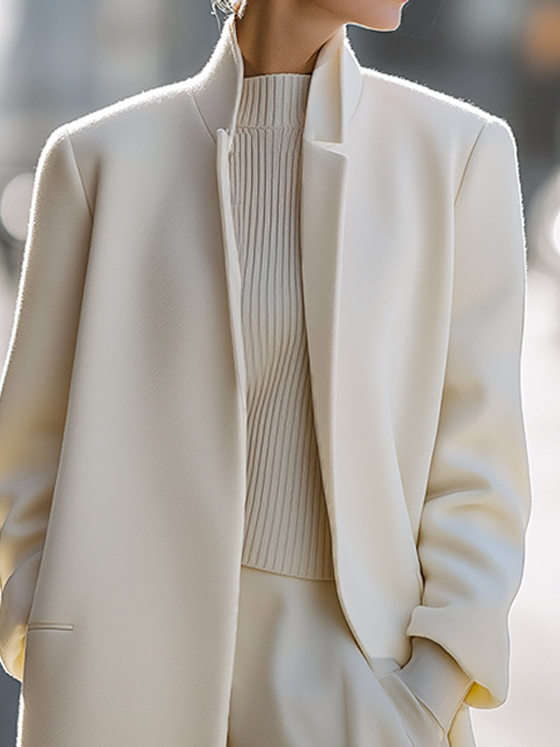 Structured Minimalist Wool Coat