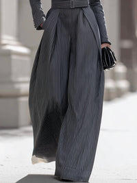 Tailored Pinstripe Blazer Jumpsuit