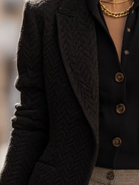 Knitted Woven Blazer
