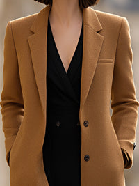 Longline Wool-Blend Coat