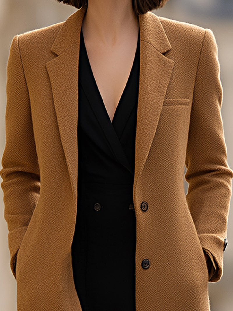 Longline Wool-Blend Coat