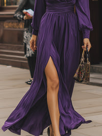 Elegant Deep V Slim Long Skirt