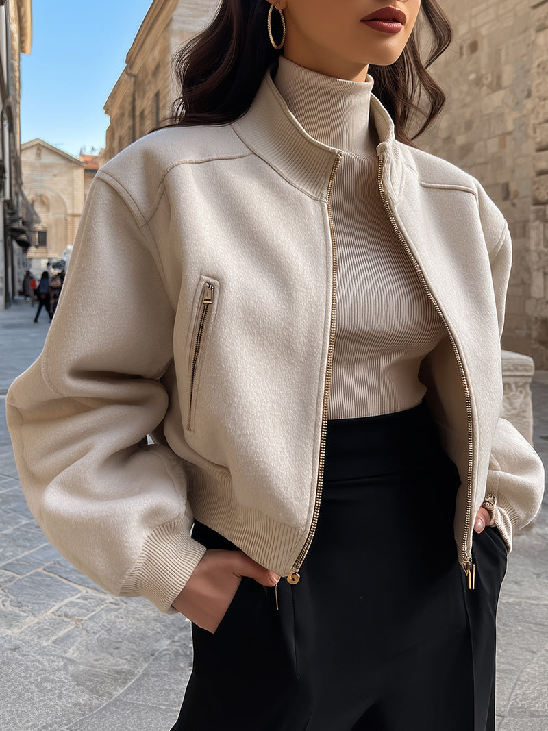 Zip-Up Bomber Jacket