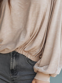 Soft Relaxed Dolman Top With Elasticated Hem